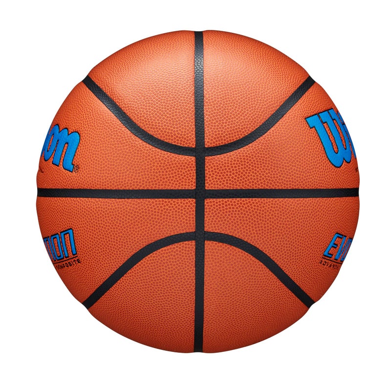 WILSON Evolution Indoor Game Basketball, Royal, Scarlet, Size 6 - 28.5" - Image 3